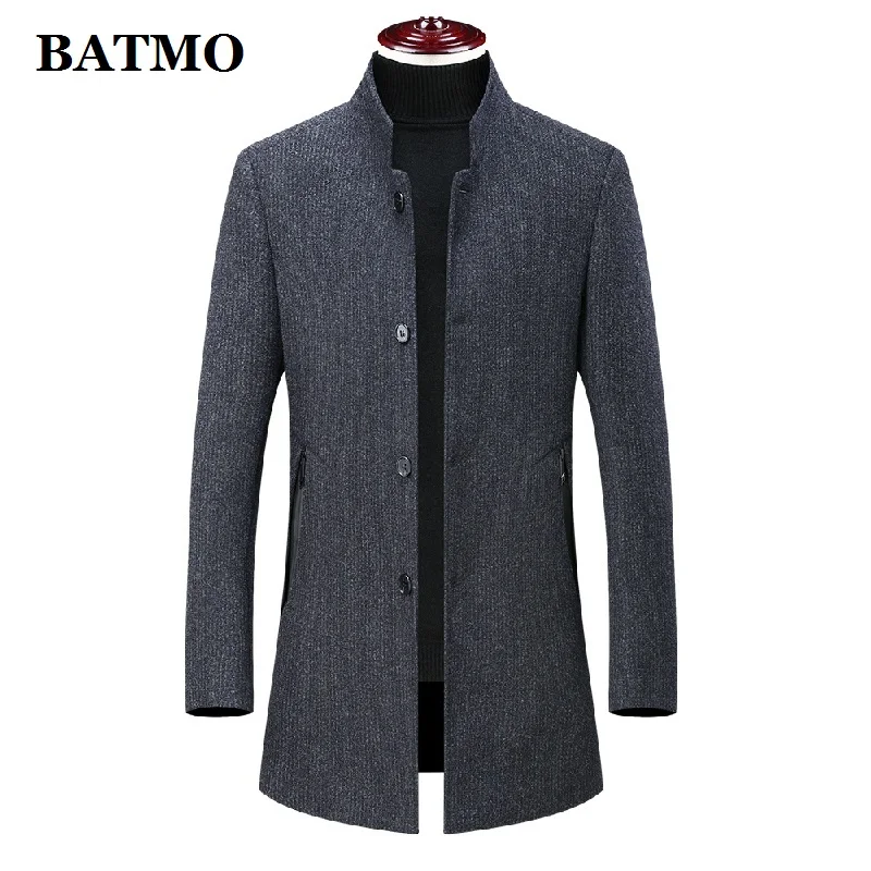 Batmo Новое поступление зимняя высококачественная шерстяная повседневная мужская куртка, Мужская зимняя теплая куртка, зимние куртки для мужчин 893