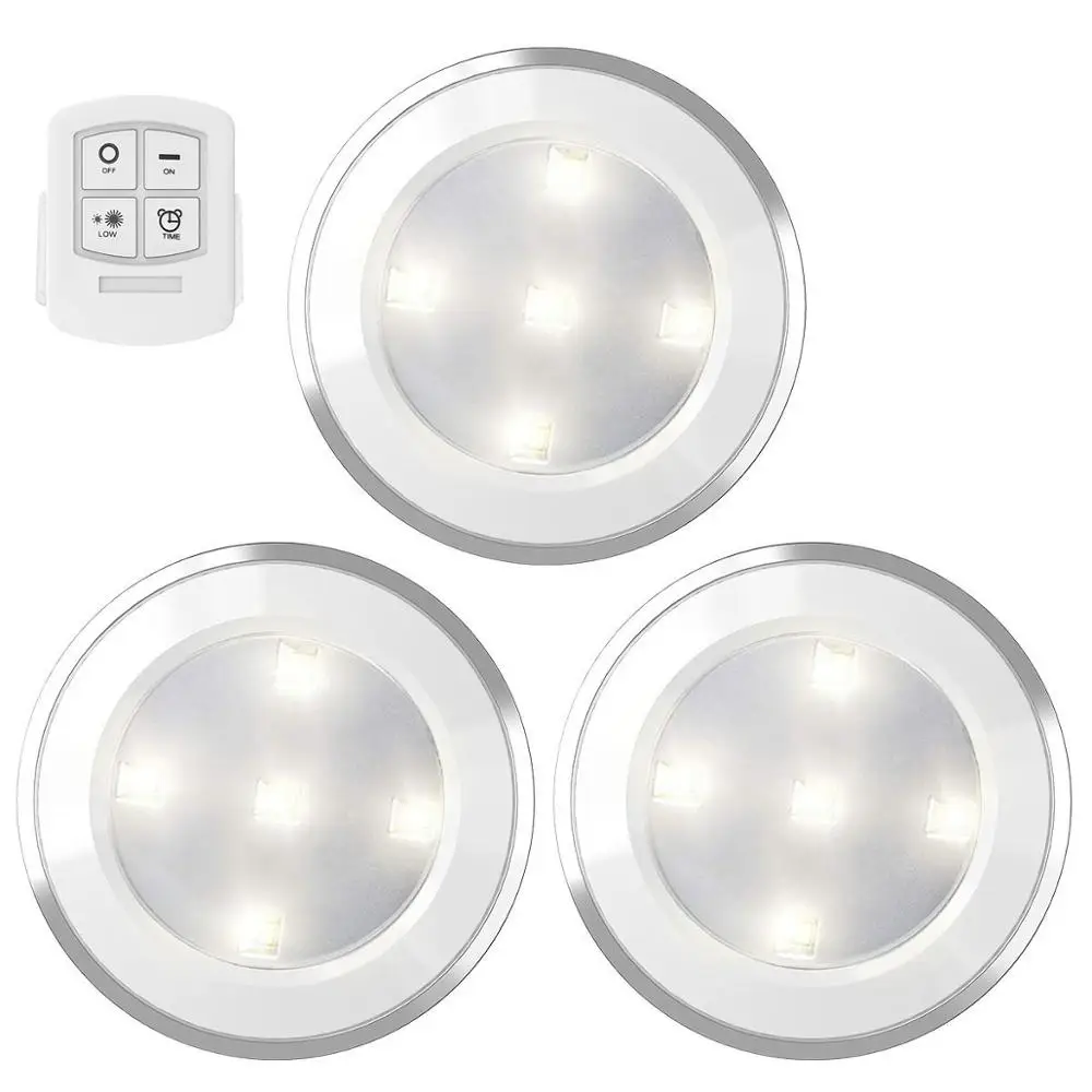 

Wireless Dimmable Touch Sensor Led Under Cabinet Light LED Puck Lights Wall Lamp Wardrobe Cupboard Closet Kitchen Night Light
