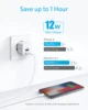 Anker USB Charger, Anker PowerPort Mini Dual Port Phone Charger, Super Compact USB Wall Charger 2.4A Output ► Photo 2/6