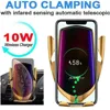 FLOVEME Qi Automatic Clamping 10W Wireless Charger Car Phone Holder Smart Infrared Sensor Air Vent Mount Mobile Phone Stand Hold ► Photo 2/6