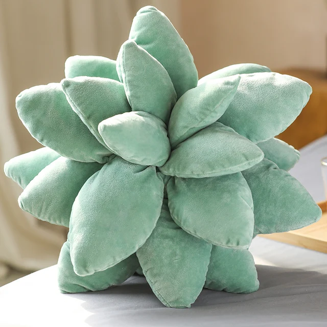 25/45cm Lifelike Succulent Plants Plush Stuffed Toys Soft Doll Creative Potted Flowers Pillow Chair Cushion for Girls Kids Gift