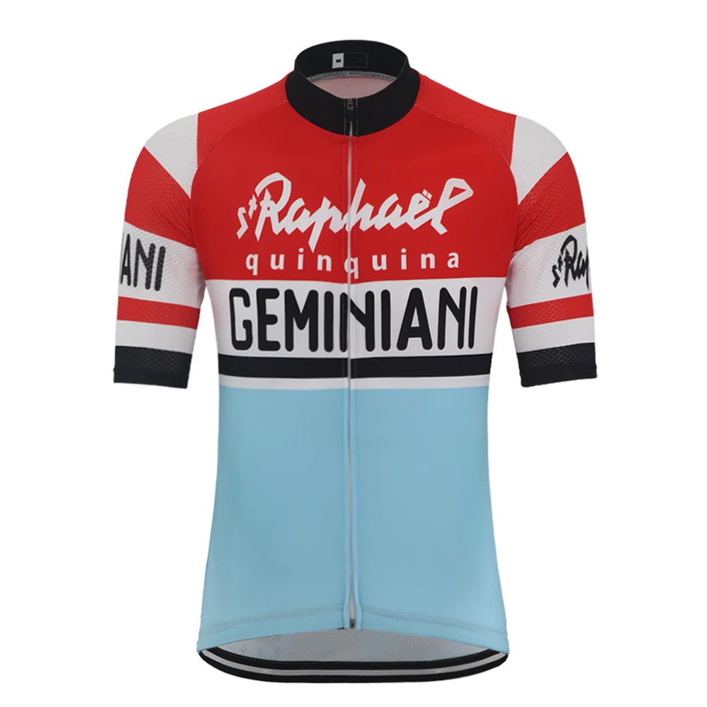 Men jersey Ретро Pro Team велосипедная майка Мужская с коротким рукавом летняя шоссейная велосипедная одежда быстросохнущая дышащая MTB велосипедная майка - Цвет: Men jersey