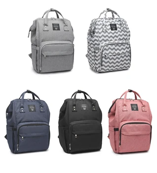 

Lequeen Fashion Mummy Backpacks Multifunctional Baby Nappy diaper bags Mommy Maternity Backpacks with stroller hooks LPB43