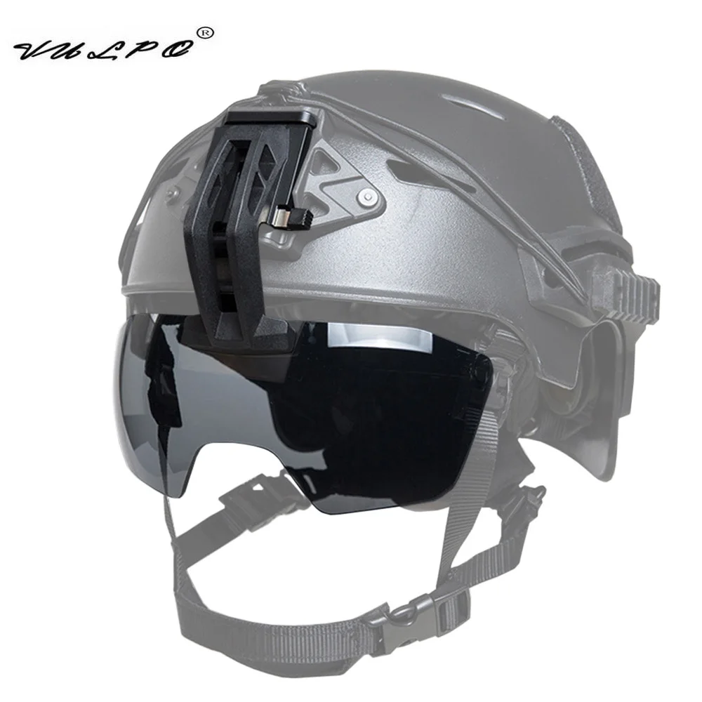 

VULPO New Tactical Helmet Goggles Windproof Anti Fog Airsoft Paintball CS Wargame Goggles Helmet Accessories
