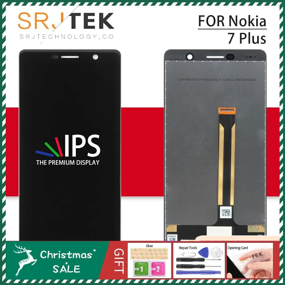 Srjtek для Nokia 7,2 дисплей сенсорный для Nokia 7,2 рамка экрана для Nokia 7,2 ЖК-дигитайзер сборка запасные части сенсор