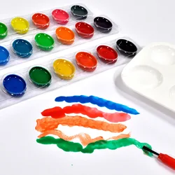24/32 Color Solid Watercolor Art Washable Semi-dry Aquarela Acuarela Children's Paint Graffiti Solid Color Powder Paint Set