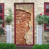 Landscape Door Stickers 3D Removable Vinilos Para Puertas Adhesive Wallpaper Art Murals for Doors Bibliotheque Modern Home Decor ► Photo 2/6