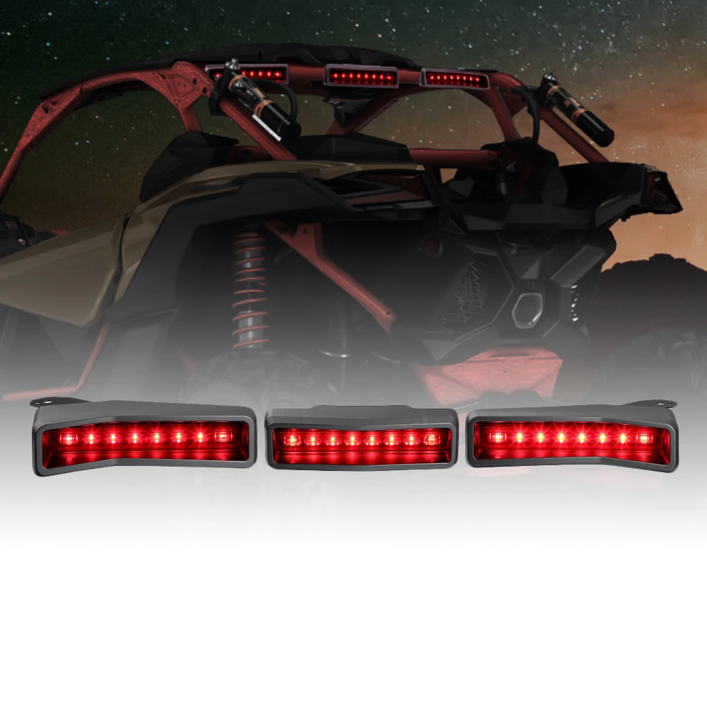 Kemimoto Utv Rear Bumper Lights Red/yellow Led Chase Light Kit For Can