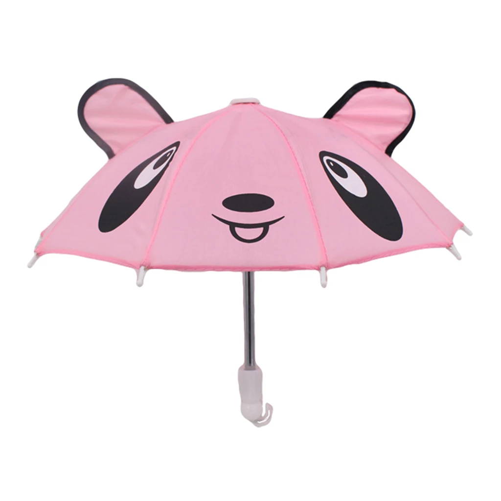 Cute Doll Toys Suny Rainy Umbrella for 18inch American Dolls and Other 18 inch Dolls Decoration Games - Panda