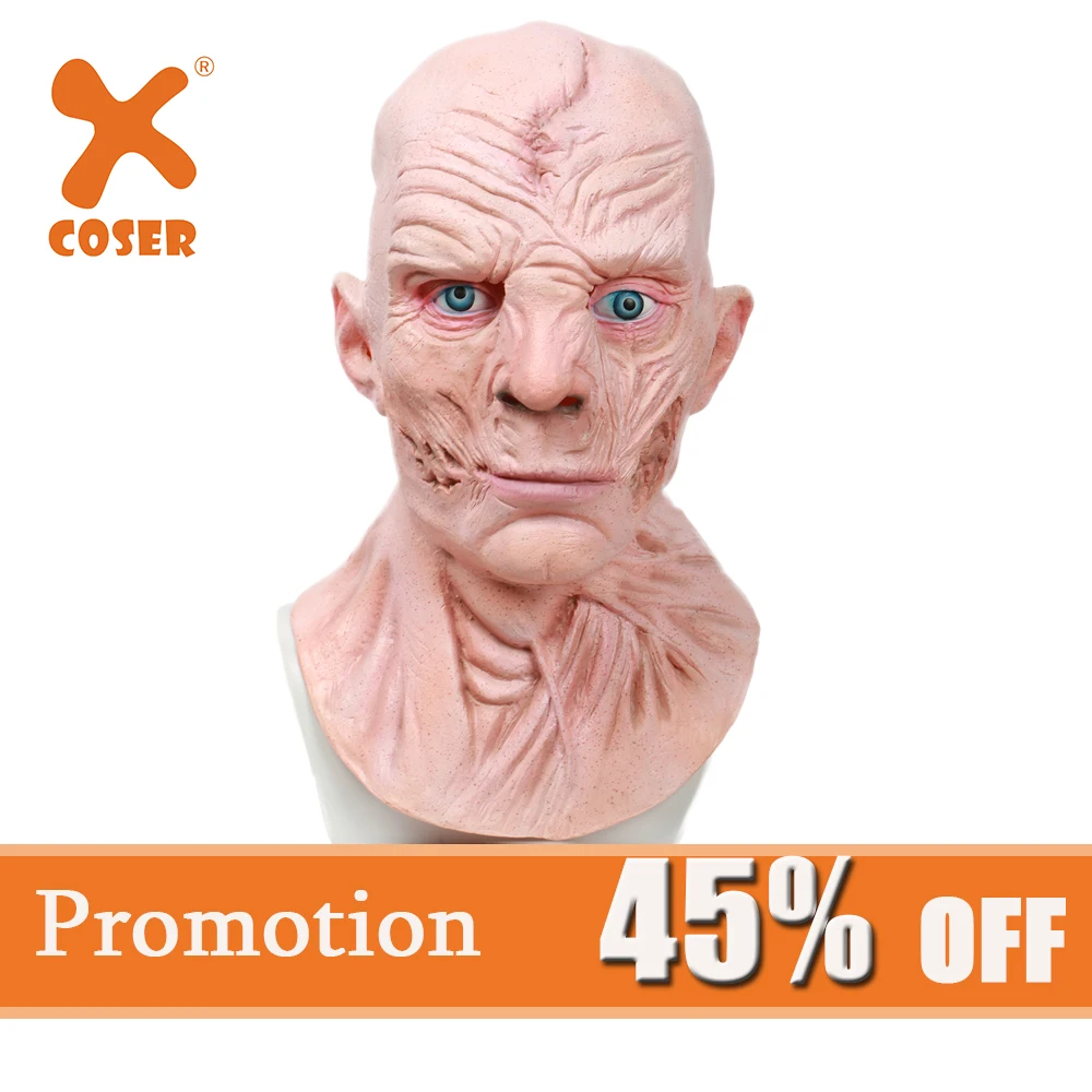 

X-COSTUM Star Wars Episode VIII: The Last Jedi Cosplay Snoke Fullhead Mask Cosplay Mask Incarnadine Latex Helmet
