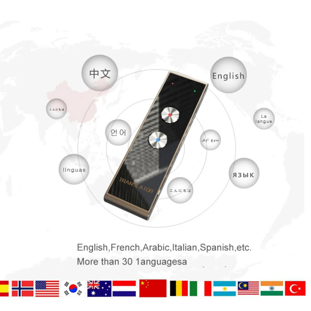 Handheld Pocket Smart Voice Translator Real Time Speech Translation Translator , Support 40 Languages
