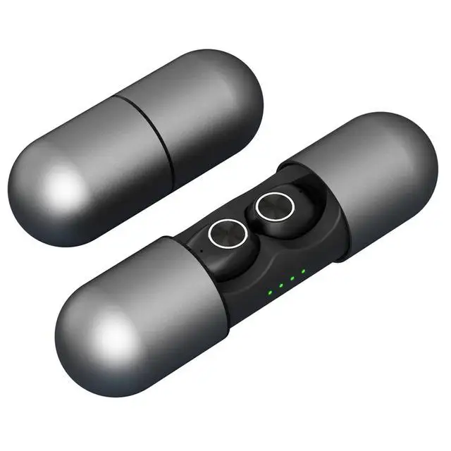 TWS True Беспроводные Bluetooth 5,0 наушники с зарядным отсеком без задержки HD бинауральная беспроводная гарнитура