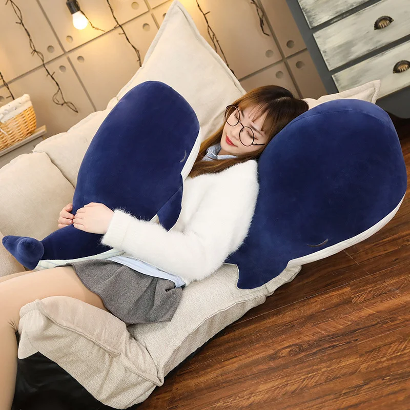 Soft Plush Blue Whale Stuffed Animal Toy for Kids