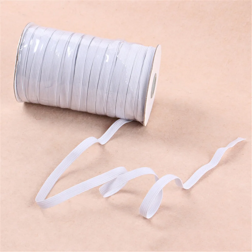 Elastic Bands Cord Stretch Width Braided Crafts 109-Yards Elastic Rope for Knit Sewing Crafts DIY Earloop Bedspread Band 3mm Cuff Belt Black - 1//8 Inch