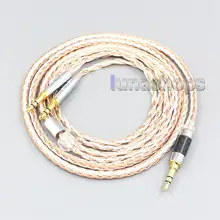 16 Core OCC Silver Plated Mixed Headphone Earphone Cable For Beyerdynamic T1 T5P II AMIRON HOME 3 5mm Pin LN007006
