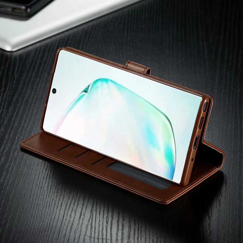 Кожаный чехол для samsung Galaxy Note 10, 9, 8 Plus, чехол для Galaxy Note9, Note8, Note10 Plus, Магнитный кошелек, флип-чехол s