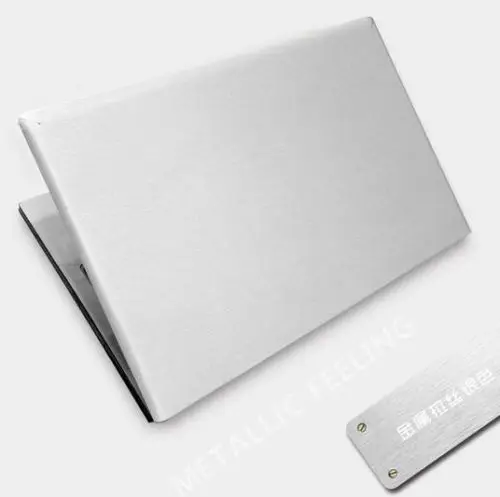 KH наклейка для ноутбука наклейка из углеродного волокна Защитная крышка для lenovo Ideapad 320 17IKB 17,3" - Цвет: White Silver Burshed