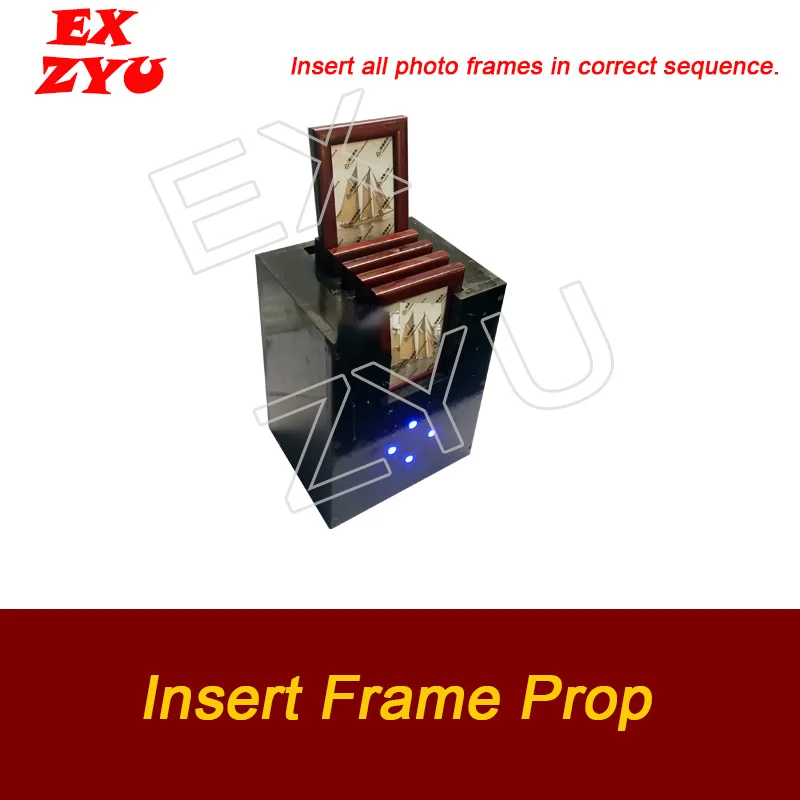EXZYU Insert Photo Frame Prop in correct sequence real life escape room mechanism secret special suitable for various themes |