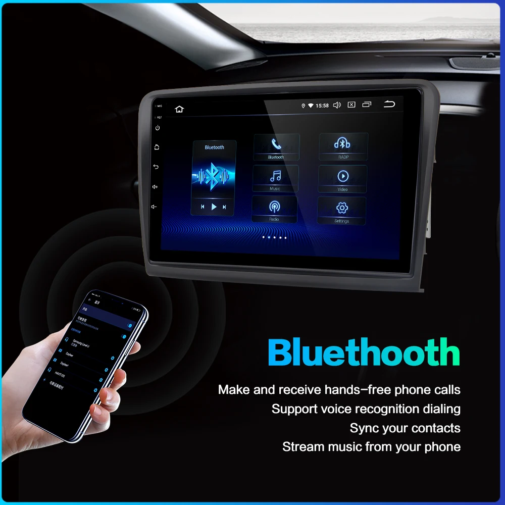 Clearance Car 1 Din Android 9.0 Radio for Skoda Superb 2008 2009 2010 2011 2012 2013 2014 GPS HDMI 10.2" Multi Touch Screen 3