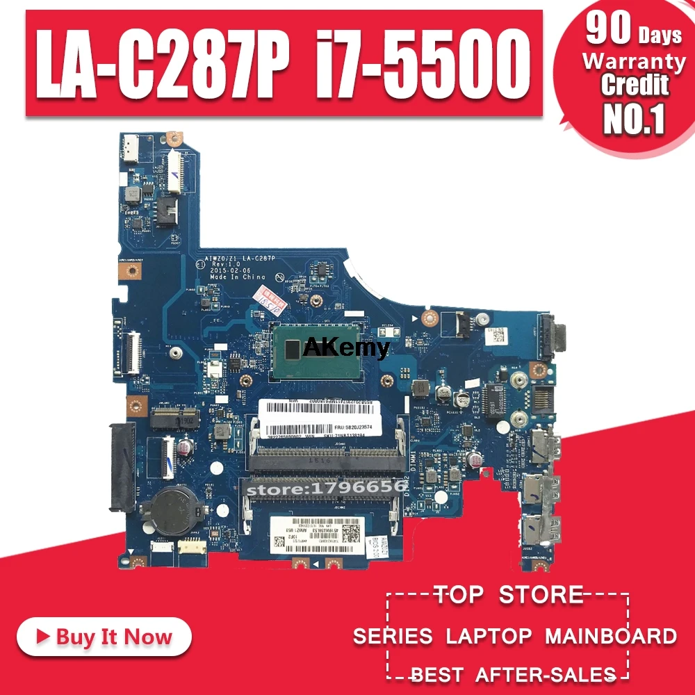 AIWZ0/Z1 LA-C287P материнская плата для ноутбука lenovo Z51-70 тестовая оригинальная материнская плата I7-5500U