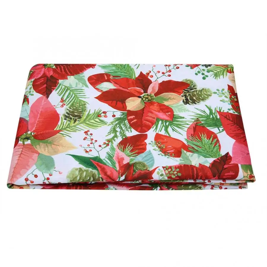 New table cloth 150 x 213cm Christmas Party Home Print Waterproof Dining Table Cover Cloth Banquet Decoration Protection Tools - Цвет: as show