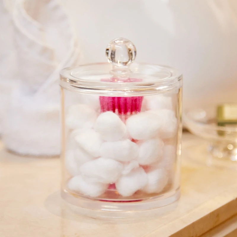 Makeup Organizer Bathroom Storage Multifunction Organizer Cotton Balls And Cotton Buds Holder