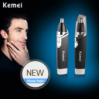 

KM-6512 Electric Nose Trimmer Beauty Nose Ear Hair Trimmer Removal Safe Face Care Razor Cleaner Portable Travel Shaver