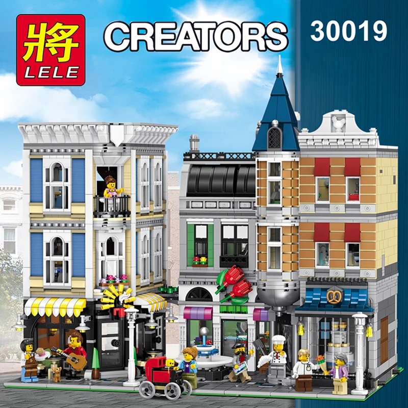 LELE 30019 серия Creator EXPERT City Center сборка квадратных строительных блоков | Блочные конструкторы -4000581463766