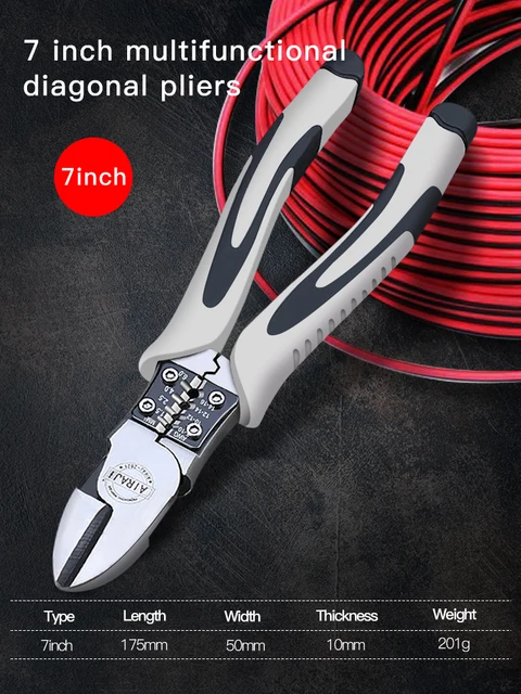 AIRAJ Multifunctional Universal Diagonal Pliers Needle Nose Pliers Hardware Tools Universal Wire Cutters Electrician Wire Pliers F