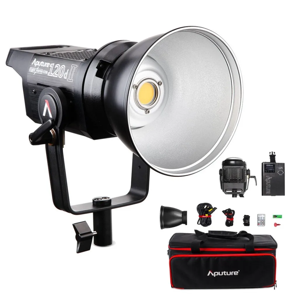Aputure LS C120d 120D II Daylight 180W LED Continuous V-Mount Video Light CRI96+ TLCI97+ Studio LED Lighting for Video Studio