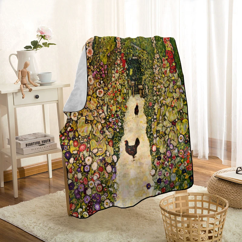 HEARMNY одеяло Gustav Klimt Art Gold Nap, супер мягкое теплое одеяло из микрофибры для дивана и путешествий, одеяло для взрослых - Цвет: 11