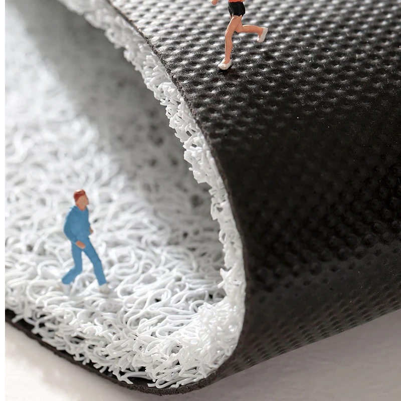 Nordic Stripe Door Mat Carpet Non-slip Mud Scraping Dust Removal Mat Carpet Living Room Indoor Silk Loop Cut Home Floor Doormats