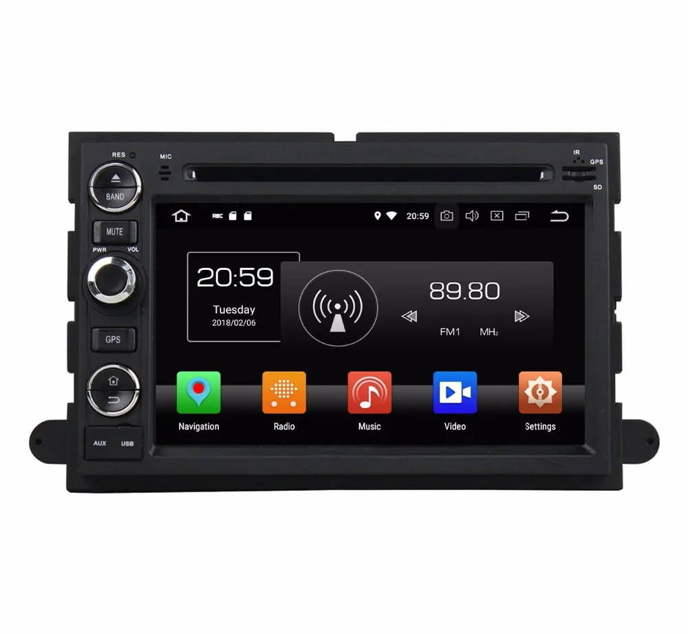 Восьмиядерный 7 'Ǝ ядер Android 9 0 автомобильный Радио dvd плеер GPS для Ford Fusion Explorer F150