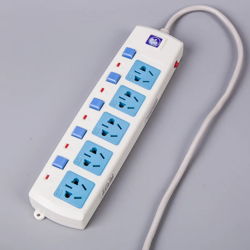 [Cooper Wires Socket] Power Strip 2500W Outlet Strips Electromagnetic Furnace Only Socket with Line Drag Wiring Board Household
