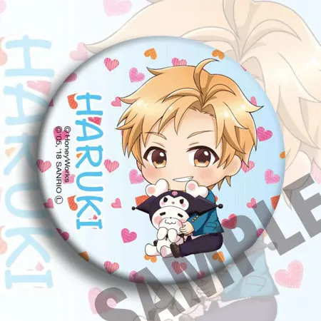 1 шт. HoneyWorks 58 мм x My Melody мультфильм значок брошь булавка круглый - Окраска металла: see chart