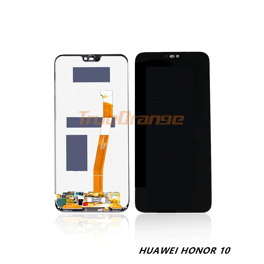 Оригинальный сенсорный ЖК экран со сканером отпечатков пальцев для Huawei Honor 10