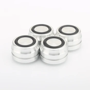 

4PCS 33*22mm Feet Speaker Aluminum Alloy Amplifier Stand Spikes DISCS Turntable CD Player Computer DAC Machine Base Feet