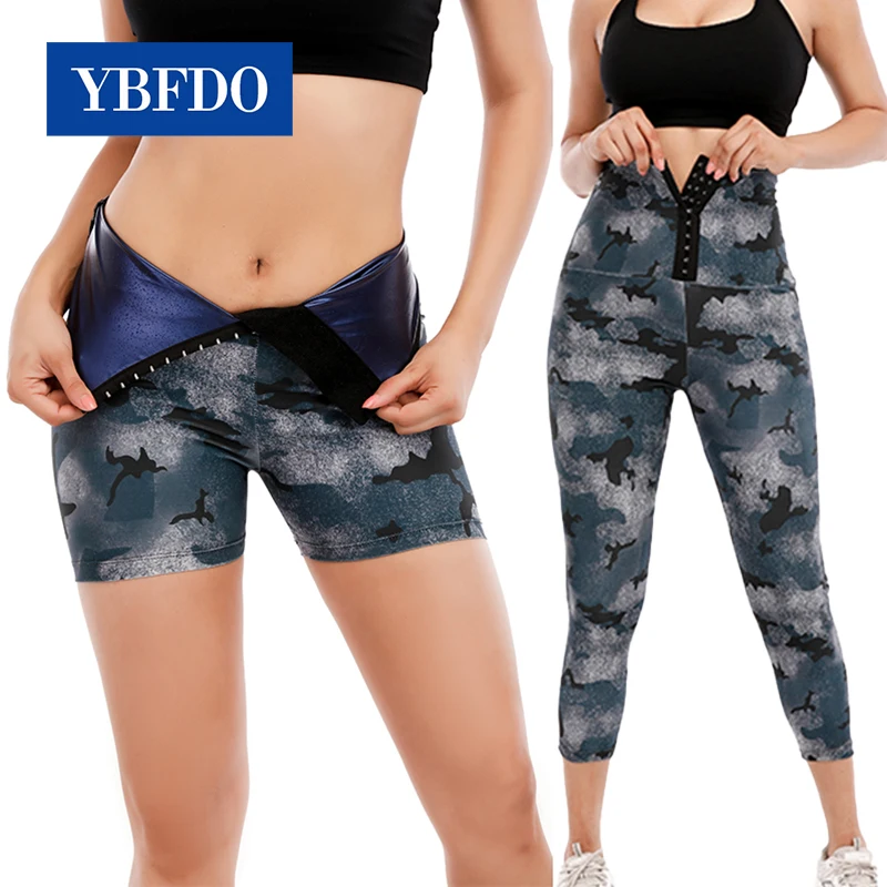 

YBFDO Women High Waist Breasted Gym Yoga Seamless Camouflage Pants Sports Trousers Stretchy Athletic Exercise Fitness Leggings