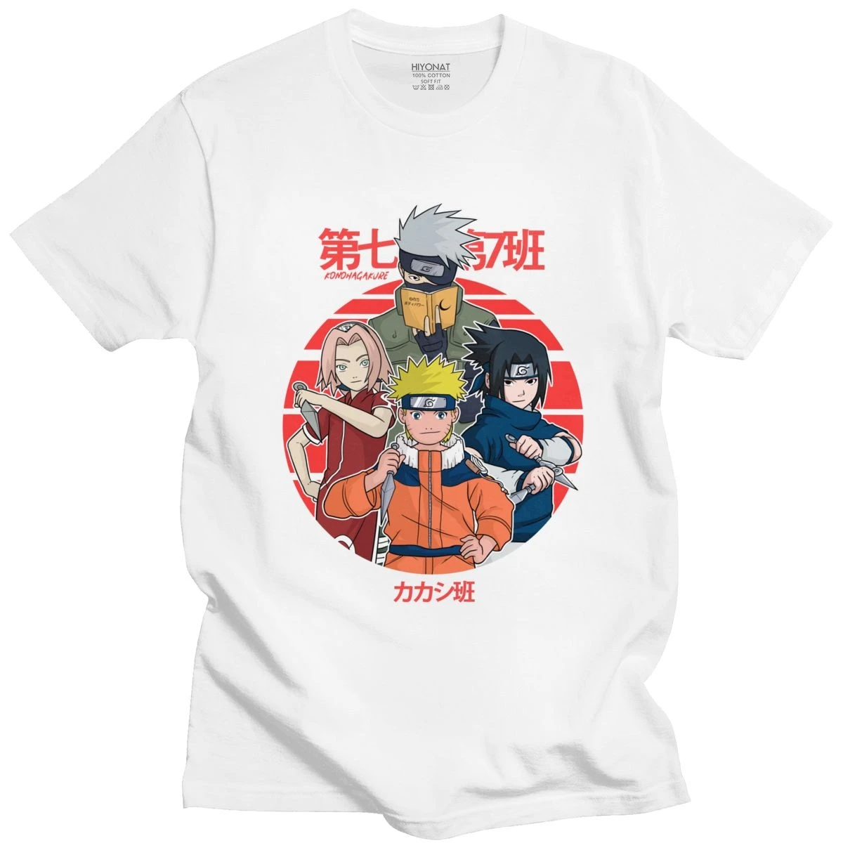 Cool Naruto Renaitre Equipe 7 T Shirt Hommes Manches Courtes Coton T Shirt Uzumaki Kakashi Hatake Sakura Haruno T Shirt Sasuke Uchiha Aliexpress