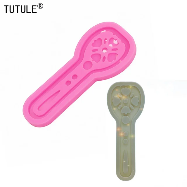 Fényes Mini Mikrofon Fülbevaló -Epoxi Kulcstartó Ékszerkészítő Penész, Rugalmas Élelmiszer -Minőségű Szilikon Epoxi Agyag Polimer Penész