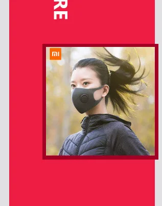 Xiaomi Mijia Smartmi 3 шт. фильтр-маска блок 97% PM 2,5 с вентиляционным клапаном долговечный материал ТПУ фильтр-маска умный дом