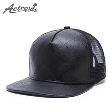 [AETRENDS] хип-хоп шляпа из искусственной кожи, бейсболки и кепки для мужчин и женщин, Z-9926