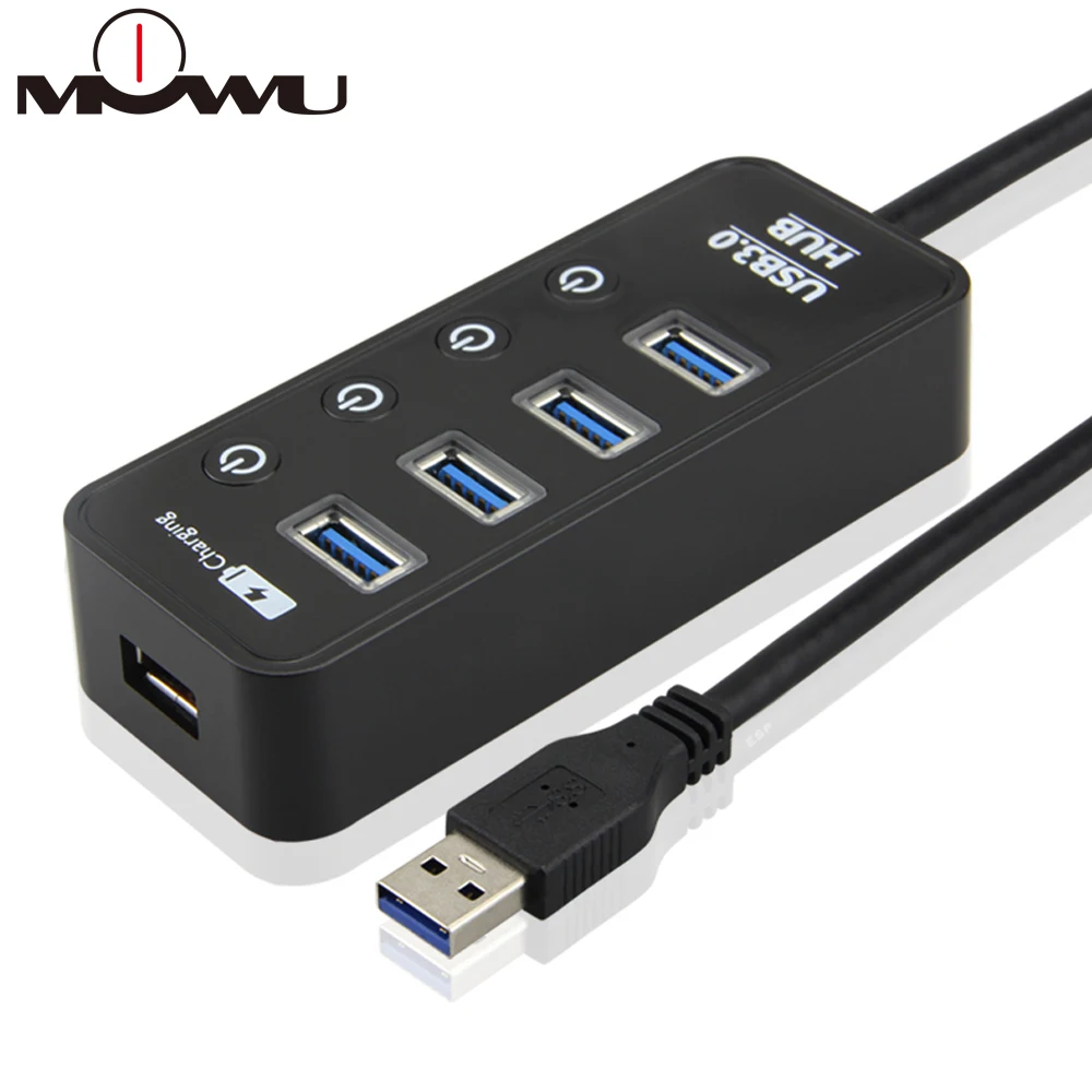 Высокое качество USB 3,0 концентратор высокий держатель для спидометра зарядка Multipe USB децис концентратор для ПК ноутбука 7 портов удлинитель адаптер концентратор U - Цвет: 4ports no adapter