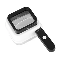 

Fashion10X 15X 20X Multifunction Handheld Folding LED Lamp with Scale Magnifying Glass Reading Antique Identification