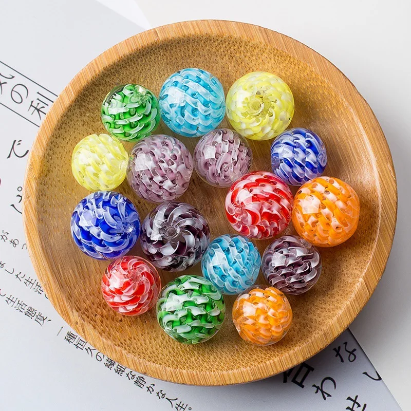 2020 New 10PCS silver DIY Murano Glass Beads Charms fit Europe Collectibles Bracelets necklaces / extanpaa flfaocma 12mm 14mm |