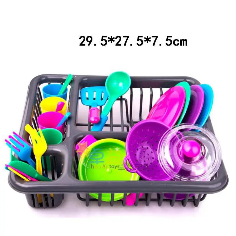 28pc Kids Cutlery Role Play Toy Set Kitchen Utensil Accessories Pots Pans