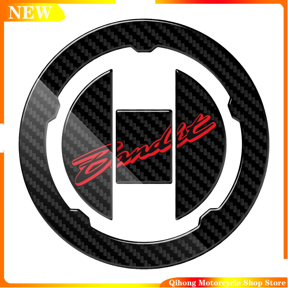 3D Carbon-look Motorcycle Fuel Gas Cap Protector Decals Case for Suzuki Bandit 1250S 2007 2008 2009