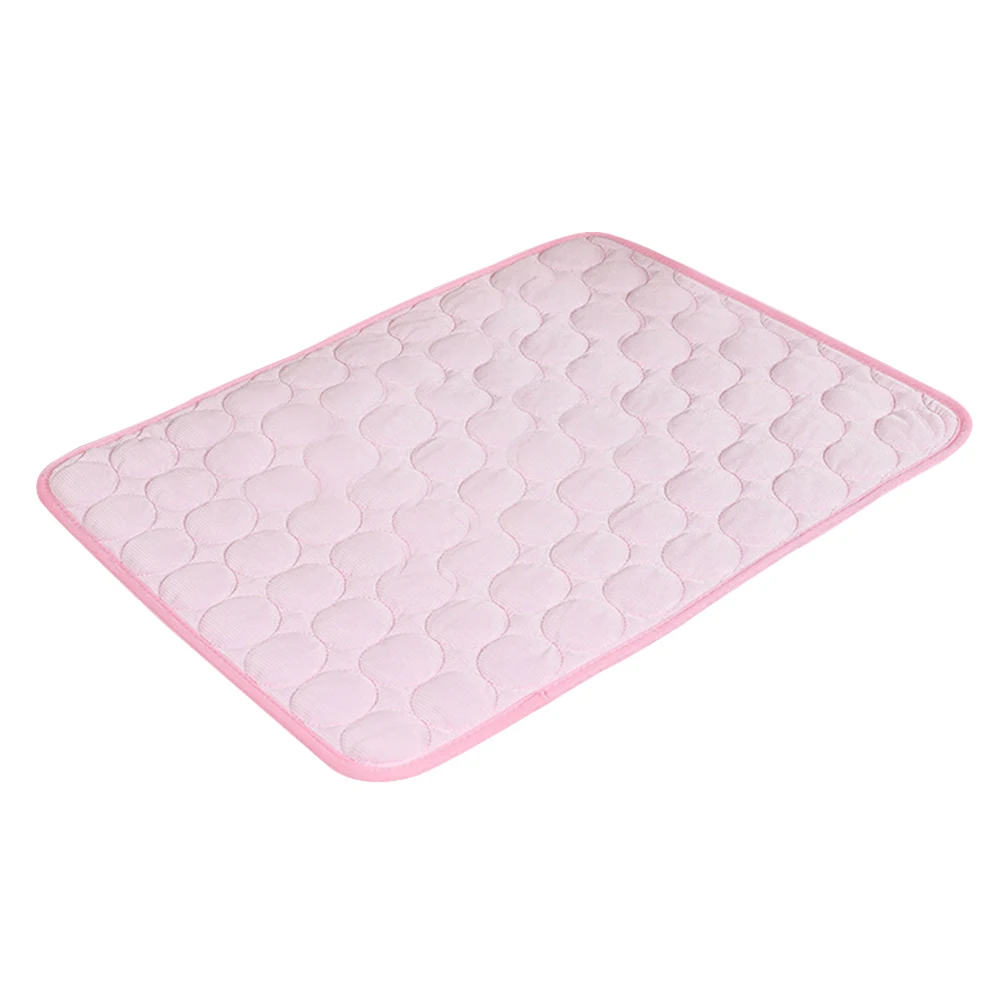Коврик для отдыха собаки одеяло детская подушка нетоксичный портативный диван мягкие Аксессуары летняя домашняя кровать для домашних животных - Цвет: Розовый