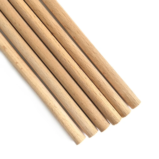 8 inches Wooden Dowel Rods, Set of 5, Wood Dowels