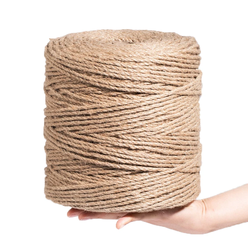 1-18mm Natural Jute Twine Vintage Jute Rope Cord String Twine Burlap For DIY Crafts Gift Wrapping Gardening Wedding Decor 10-400M